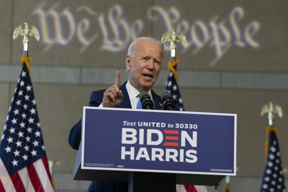 Democratic presidential candidate and former Vice President Joe Biden speaks at the Constitution Center in Philadelphia, Sunday, Sept. 20, 2020, about the Supreme Court. (AP Photo/Carolyn Kaster)
Joe  ...