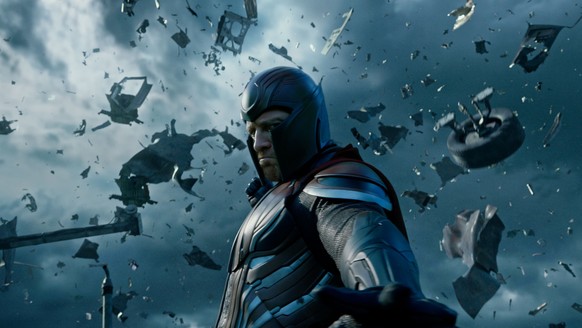 In this image released by Twentieth Century Fox, Magneto, portrayed by Michael Fassbender, appears in a scene from, &quot;X-Men: Apocalypse.&quot; (Twentieth Century Fox via AP)