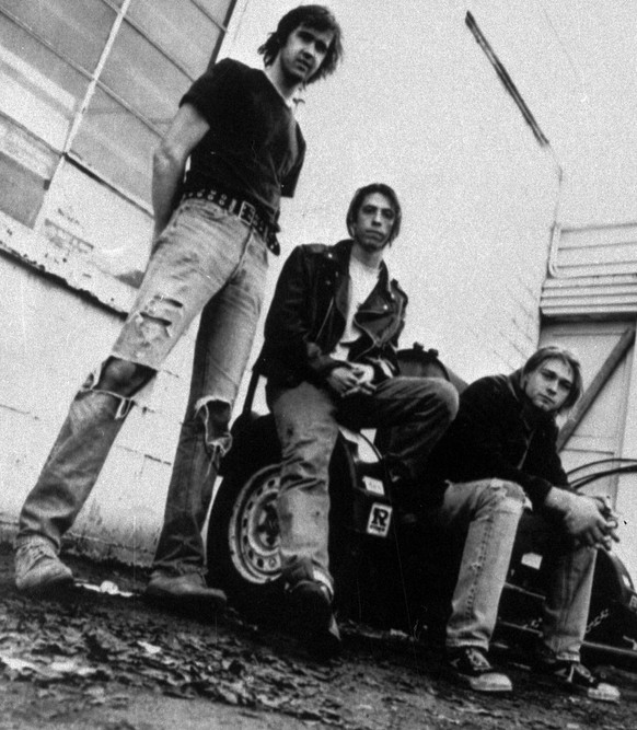 Members of the band Nirvana shown in a 1991 photo are (from left) Krist Novoselic, David Grohl, and Kurt Cobain. Novoselic recently sat down with former (Aberdeen) Daily World Publisher and Editor Joh ...