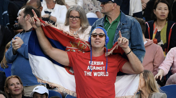 «Serbien gegen die Welt»: Ein Bild, das Novak Djokovic missfällt.