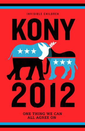 Nach der Lancierung der Kampagne «Kony 2012» prangten für einige Tage lang Hunderte dieser Plakate rund um den Globus.