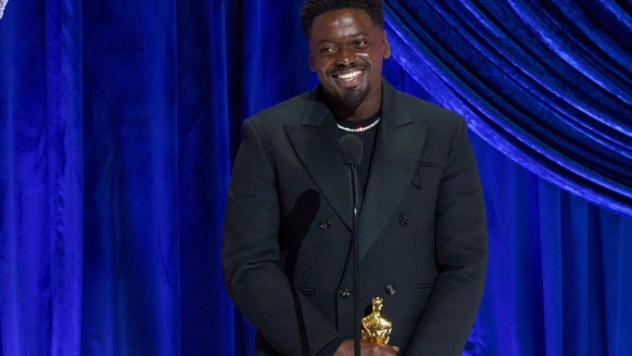 April 25, 2021, Los Angeles, California, USA: DANIEL KALUUYA accepts the Oscar for Best Actor in a Supporting Role during the live ABC Telecast of The 93rd Oscars at Union Station. Los Angeles USA
