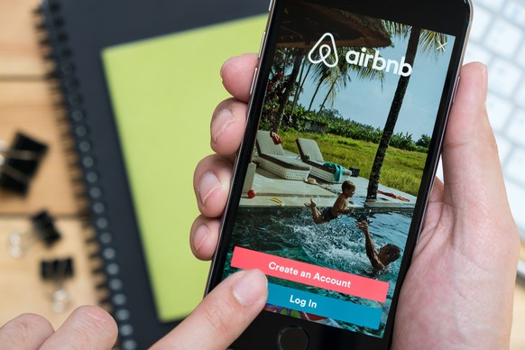 Airbnb-App auf einem iPhone.