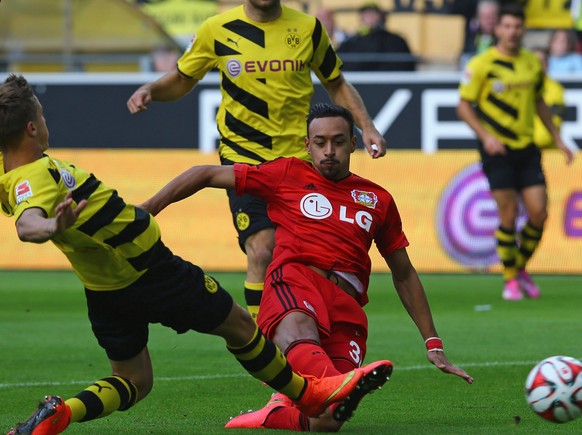 Karim Bellarabi sorgt nach neun Sekunden für den ersten Dortmund-Gegentreffer der Saison.
