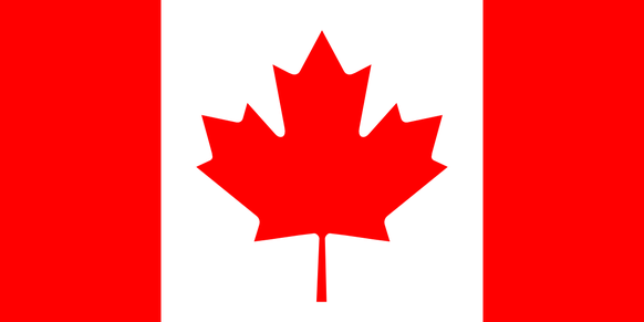 Die kanadische Flagge: Eigentlich sind die Farben genau falsch herum.