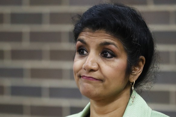 Dr. Lakshmi Kode Sammarco speaks during a news conference regarding the circumstances surrounding the death of 22-year-old University of Virginia undergraduate student Otto Warmbier who was serving a  ...
