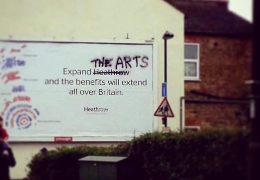 «Erweitert den Flughafen Heathrow die Künste und die Vorteile werden sich über ganz Grossbritannien ausbreiten.»