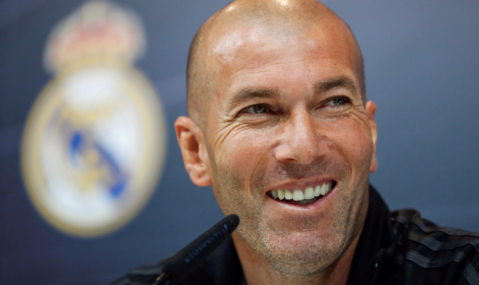 epa07429194 (FILE) - Real Madrid&#039;s head coach Zinedine Zidane attends a press conference in Madrid, Spain, 11 May 2018 (re-issued 11 March 2019). French head coach Zinedine Zidane is set to retur ...