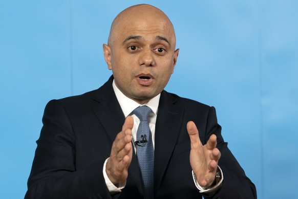 epa07644010 Britain&#039;s Home Secretary Sajid Javid speaks at the launch of his bid to become the leader of the Conservative Party in London, Britain, 12 June 2019. Conservative members of Parliamen ...