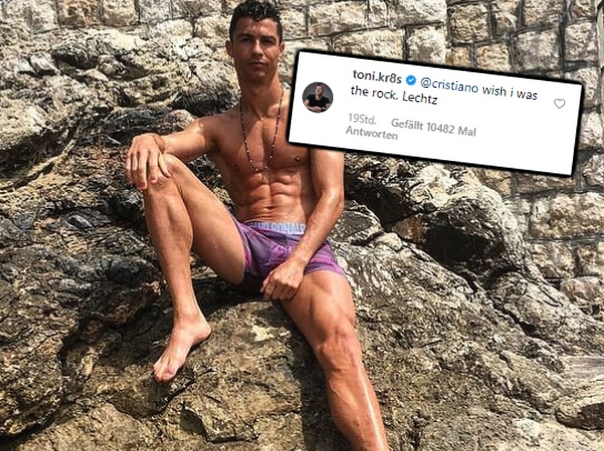 Warum Toni Kroos dieses Bild von Cristiano Ronaldo kommentierte? Es hängt mit Klaas Heufer-Umlauf zusammen.