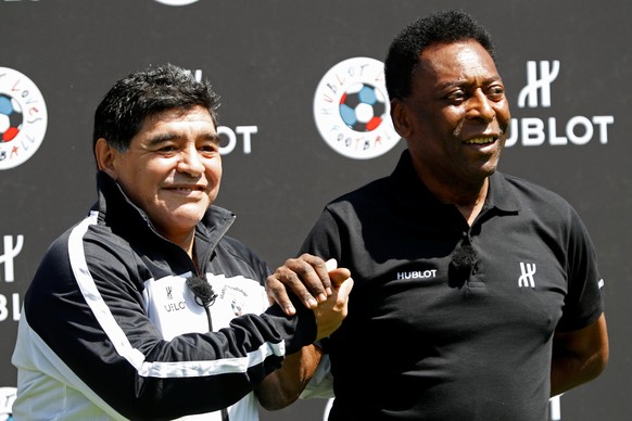 Diego Maradona und Pelé wurden dank ihren Weltmeistertiteln unsterblich.