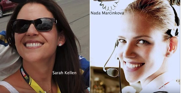 Haben die Mädchen instruiert: Sarah Kellen (links) und Nada Marcinkova.