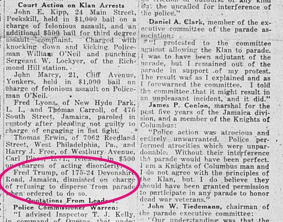 Ein Artikel des «Richmond Hill Record» (3. Juni 1927).