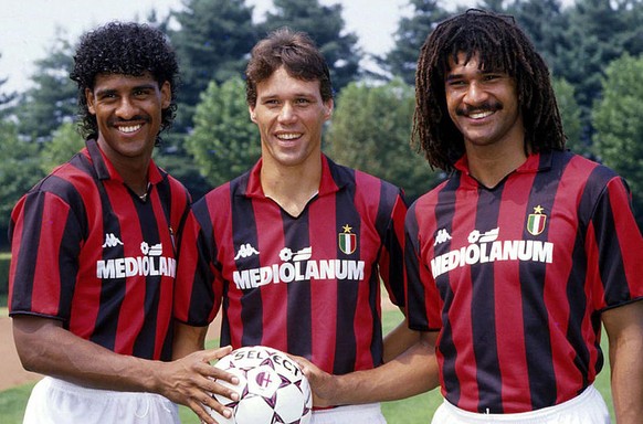 Frank Rijkaard, Marco van Basten und Ruud Gullit bescherten der AC Milan die erfolgreichste Zeit der Vereinsgeschichte.