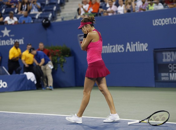 Belinda Bencics Reaktion auf den Sieg gegen Jankovic.