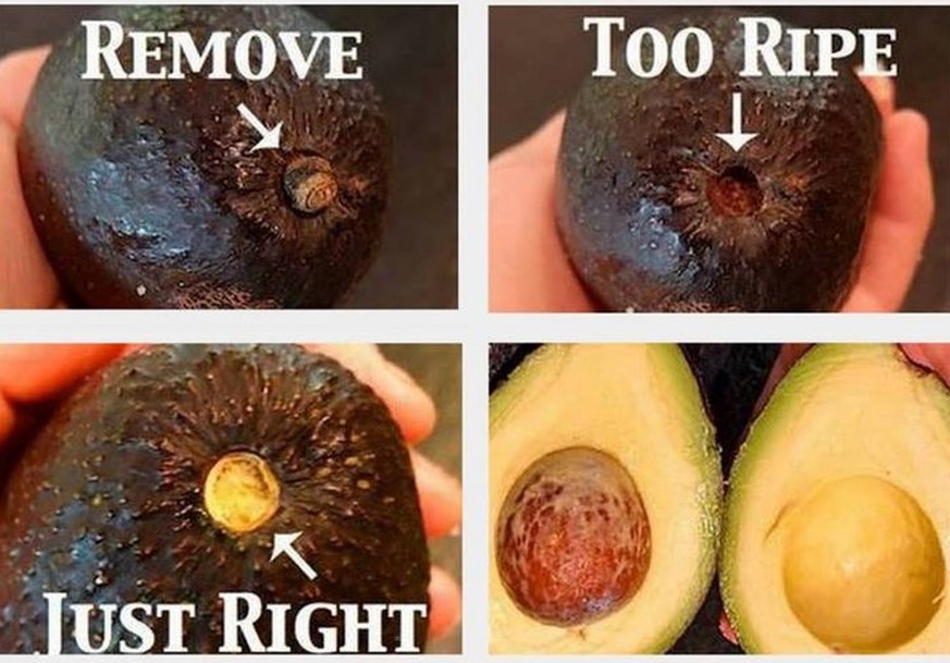 http://auleafoundation.com/miscellaneous/how-to-tell-if-an-avocado-is-ripe-2/ wie man sieht, ob eine avocado reif ist hack essen food vegetarisch gemüse