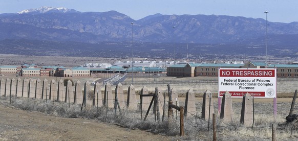 The Rocky Mountains can be seen in the distance behind the Federal Correctional Complex near Florence, Colo. Within the complex is Supermax, where Mexican drug kingpin Joaquin &quot;El Chapo&quot; Guz ...