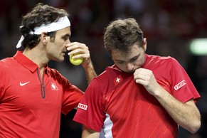 Federer und Wawrinka wollen in den Final einziehen.