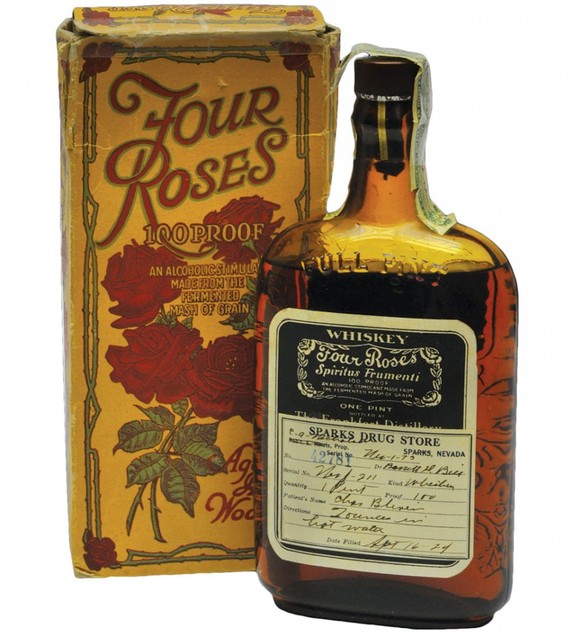 four roses bourbon apotheke arzt prohibition usa trinken medizin drinks alkohol schnapps http://mentalfloss.com/article/70173/drunk-history-rise-fall-and-revival-all-american-whiskey