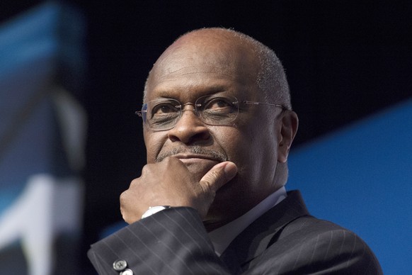 FILE - In this June 20, 2014 file photo, Herman Cain, CEO, The New Voice, speaks during Faith and Freedom Coalition&#039;s Road to Majority event in Washington. President Donald Trump said Thursday, A ...