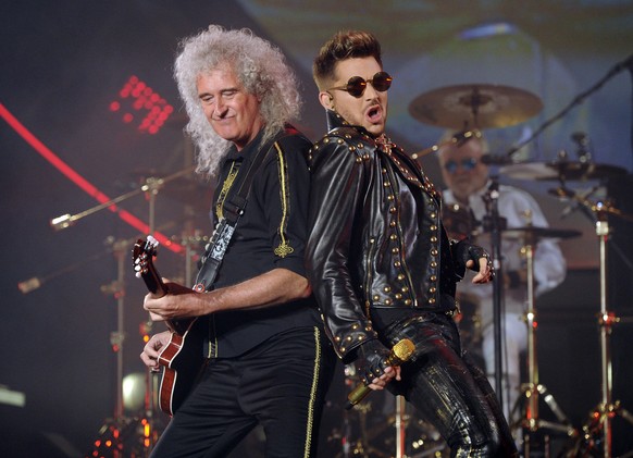 FILE - In this July 3, 2014 file photo Brian May of Queen, left, and Adam Lambert perform in Los Angeles. Queen has clearly found somebody to love in Lambert.
Since joining forces with the “American I ...
