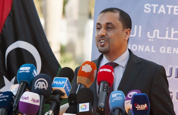 Saleh al-Makzom an einem UN-Kongress in der Nähe von Rabat, Marokko&nbsp;