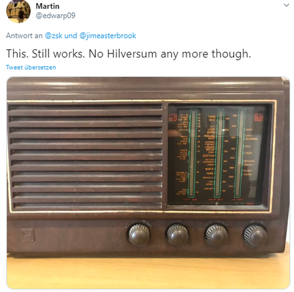 Alter Radio, der noch immer funktioniert.