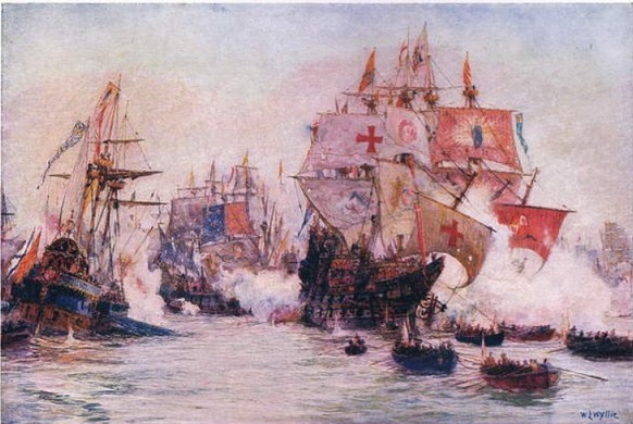 Der kümmerliche Rest der «unbesiegbaren Armada» , der es nach Hause schaffte, bestand aus 67 Schiffen und etwa 10'000 Mann.