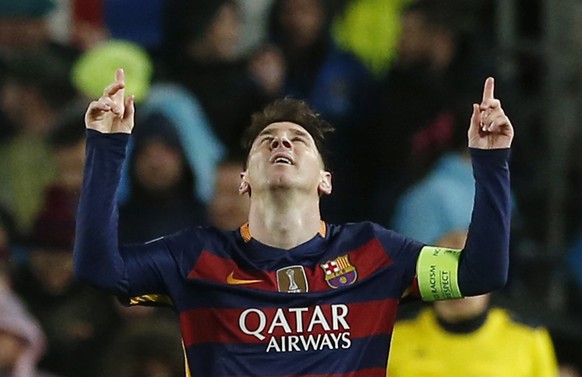 Kein seltenes Bild: Lionel Messi feiert im Barça-Trikot einen Treffer.