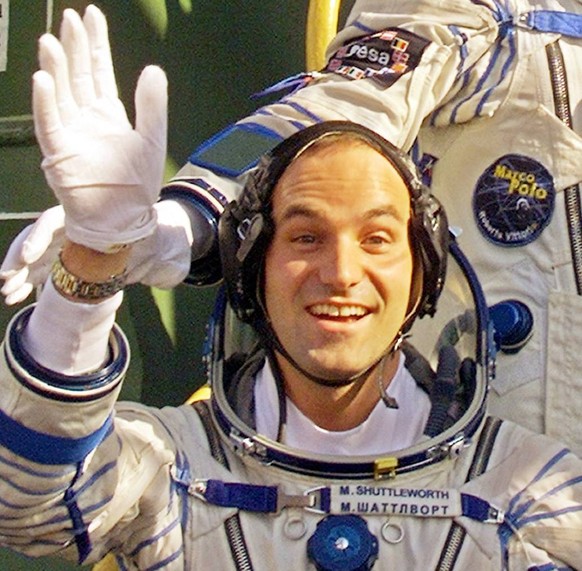 Mark Shuttlewort nach seinem Weltraum-Tripp. (2002)