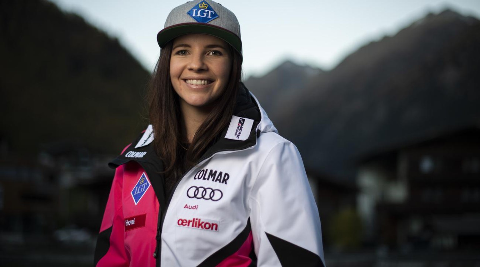Tina Weirather of Liechtenstein is pictured during a press event of the FIS Alpine Ski World Cup season in Soelden, Austria, on Thursday, October 25, 2018. The Alpine Skiing World Cup season 2018/2019 ...