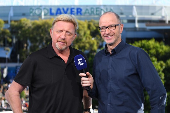 Boris Becker analysiert mit Matthias Stach für Eurosport das Geschehen in Down Under.