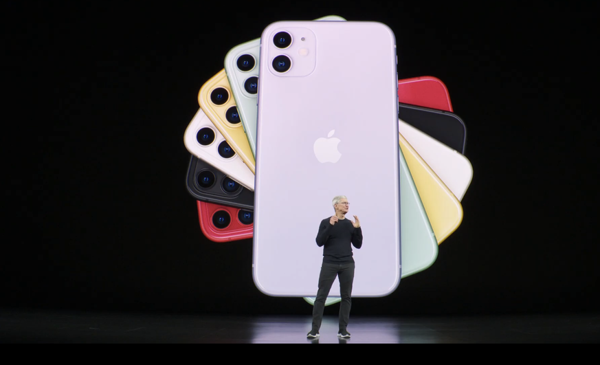 Das iPhone 11 gibt es in sechs Farben, darunter Grün.