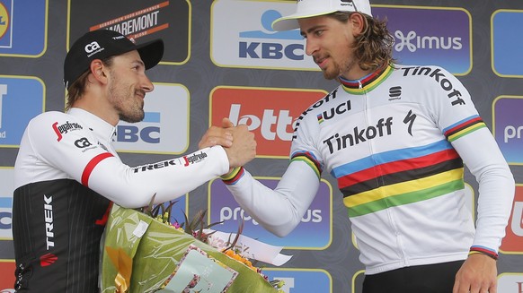 Ist es in Roubaix umgekehrt? In Flandern musste der Zweitplatzierte Cancellara Weltmeister Sagan zum Sieg gratulieren.