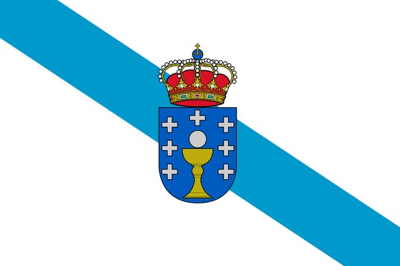 Flagge von Galicien