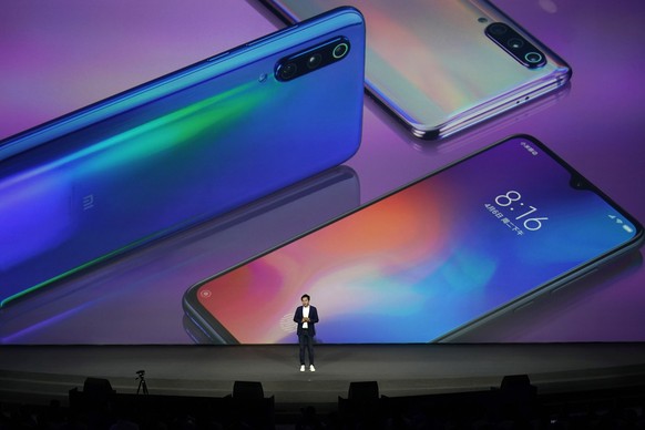 epa07382414 Lei Jun, Founder and CEO of Chinese mobile internet company Xiaomi Technology Co. Ltd., speaks during the Xiaomi product launch ceremony in Beijing, China, 20 February 2019. Xiaomi release ...