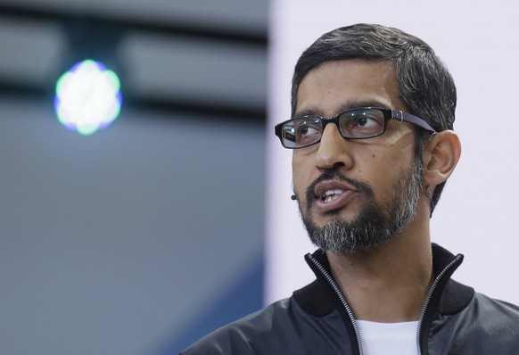 Google CEO Sundar Pichai delivers the keynote address of the Google I/O conference, Wednesday, May 17, 2017, in Mountain View, Calif. Google provided the latest peek at the digital services and gadget ...