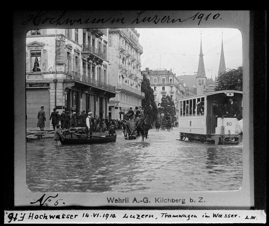 14. Juni 1910: Hochwasser.