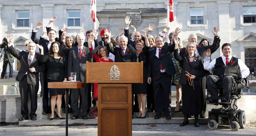 Das neue kanadische Kabinett.
