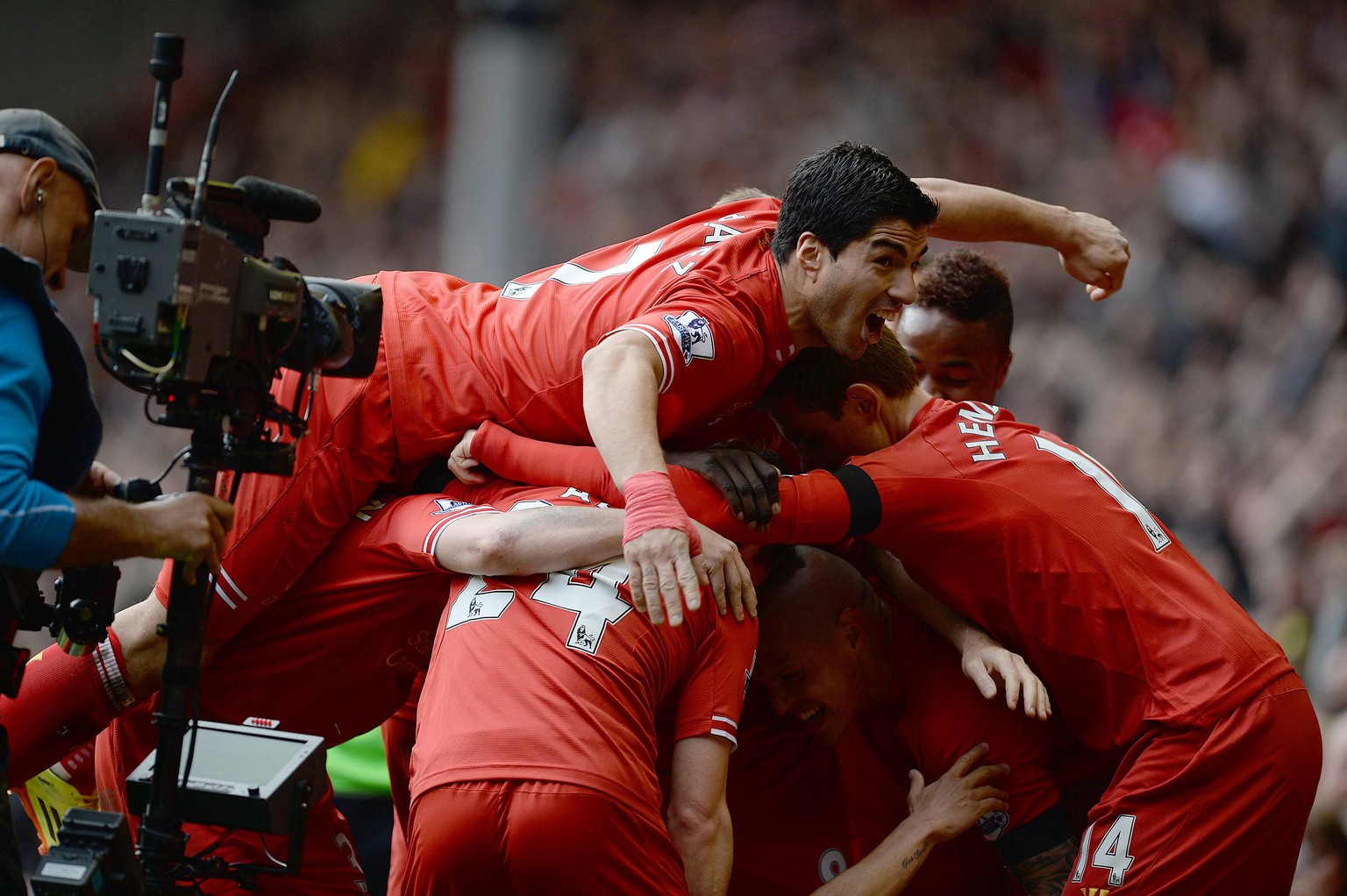 Ein Verein, ein Team, ein Ziel: Liverpool bejubelt den Sieg gegen Manchester City