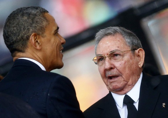 US-Präsident und Kubas Staatschef Raul Castro.