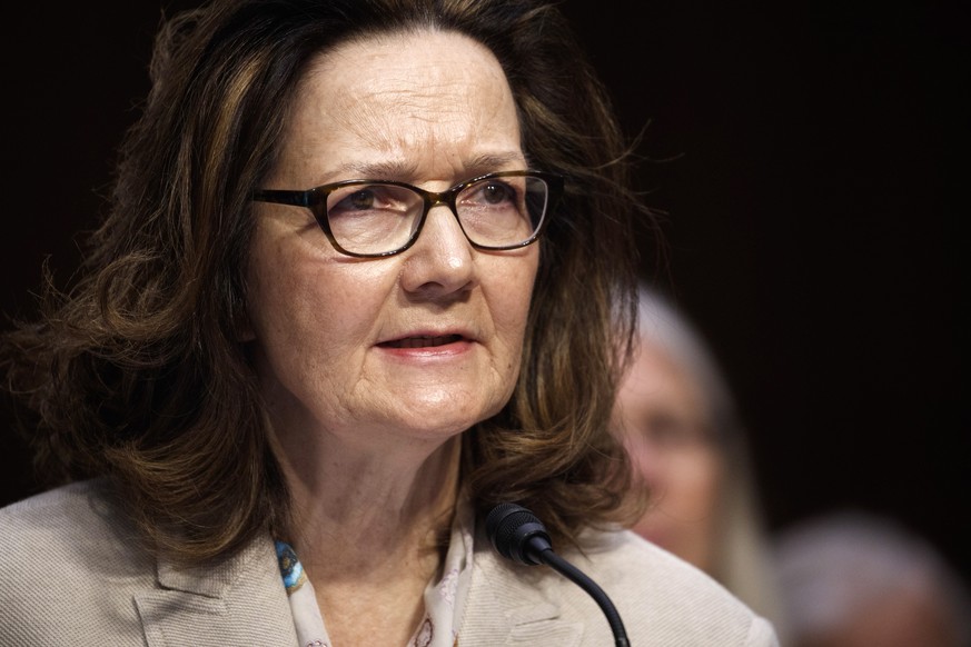 epa06745692 (FILE) - CIA Director nominee Gina Haspel testifies during her Senate Select Intelligence Committee confirmation hearing in Washington, DC, USA, 09 May 2018 (issued 17 May 2018). Gina Hape ...