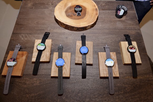 CHICAGO, IL - SEPTEMBER 04: Today, Motorola announced the new Moto X and G, Moto Hint and Moto 360 by opening its headquarters for media to meet the engineers and designers committed to offering peopl ...