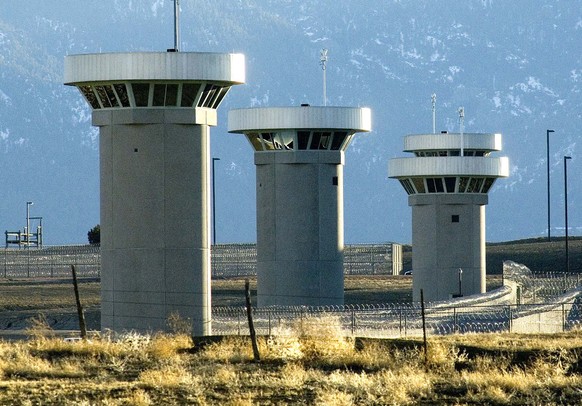 FILE - In this Feb. 21, 2007, file photo, guard towers loom over the administrative maximum security federal prison called Supermax near Florence, Colo. Experts say the drug lord Joaquin &quot;El Chap ...