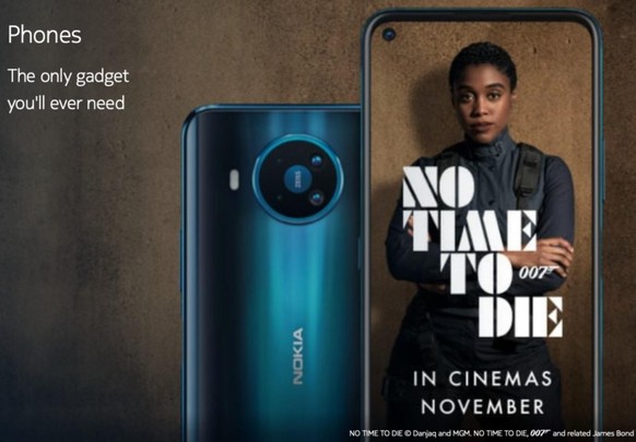 Nokia 8.3 5G Werbung mit James Bond 007.