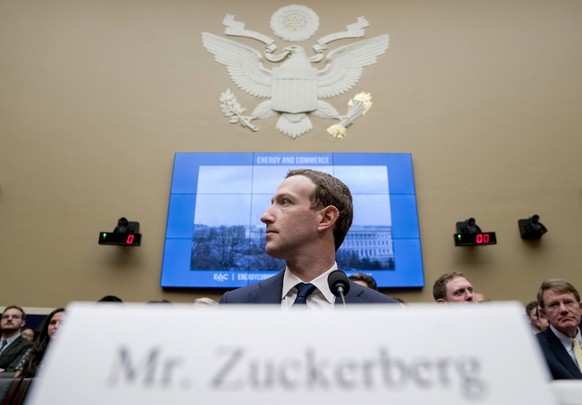 FILE - In this April 11, 2018, file photo Facebook CEO Mark Zuckerberg arrives to testify before a House Energy and Commerce hearing on Capitol Hill in Washington. Facebook says some of Zuckerberg&#03 ...