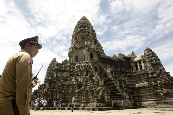 Der Tempel in Angkor Wat.