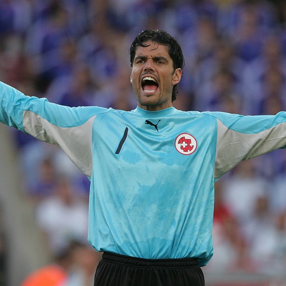 Switzerland&#039;s goal keeper Pascal Zuberbuehler reacts during the France v Switzerland Group G soccer match at the World Cup Gottlieb-Daimler stadium in Stuttgart, Germany, Tuesday, June 13, 2006.  ...