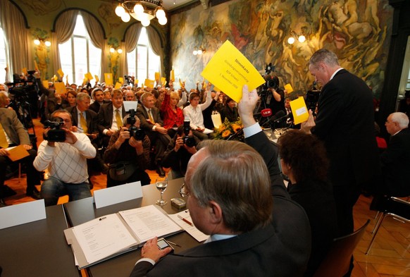 Gründungsversammlung der BDP am 1. November 2008 in Glarus.