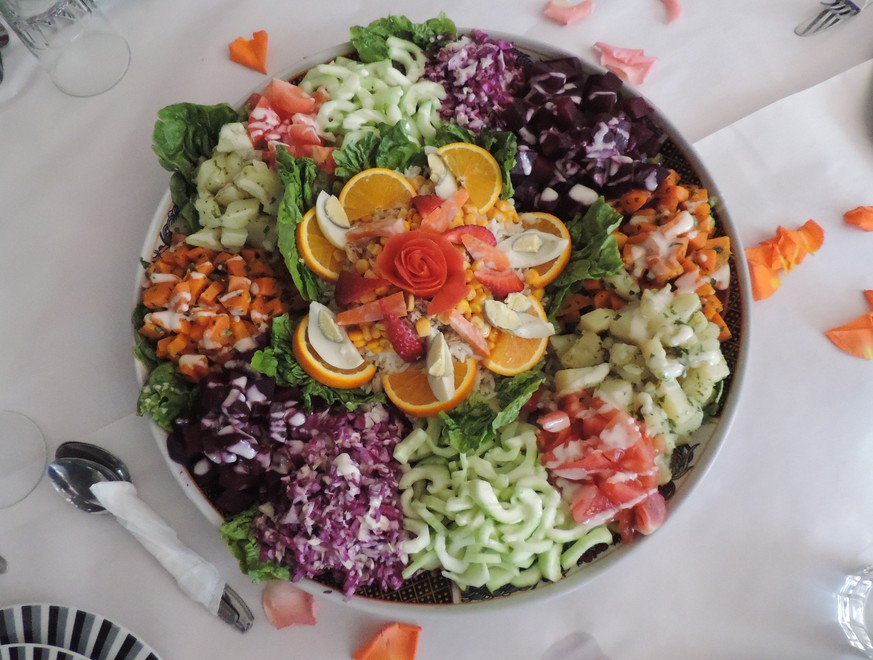 Salade asorti essen food gemüse marokko salat vegetarisch https://en.wikipedia.org/wiki/List_of_Moroccan_dishes